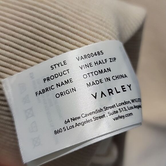 Varley Nwt Cream Vine Half Zip Sweater - Picture 8 of 14